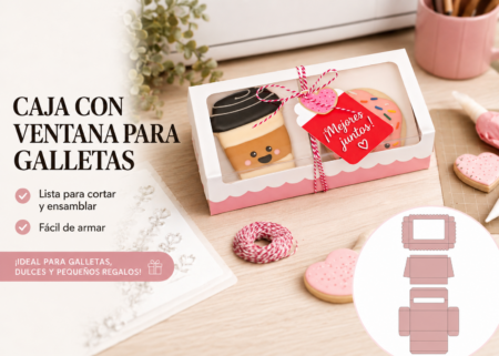 Caja Gourmet con Ventana para Galletas