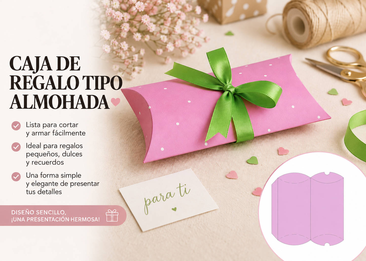 Estuche Almohada Elegance para Regalos