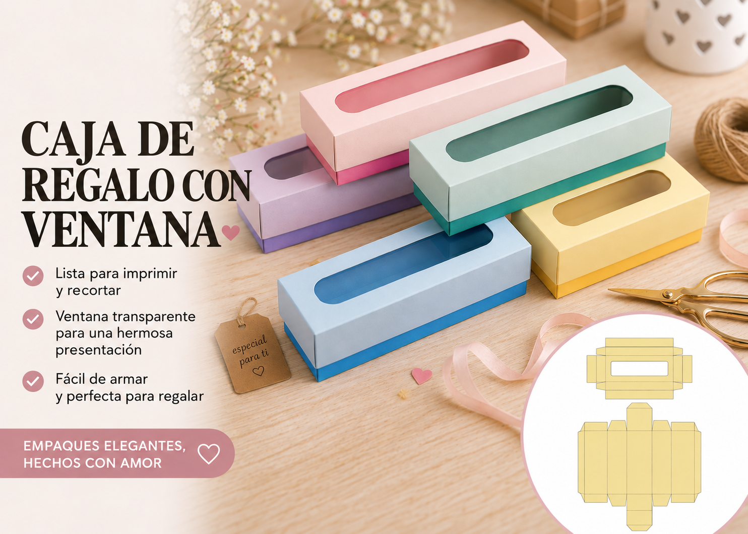 Caja Vitrina Encanto para Regalos