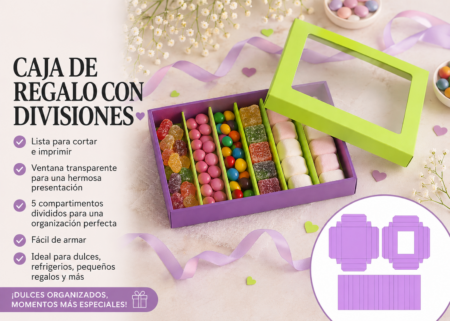 Caja Selecta con Divisiones para Dulces