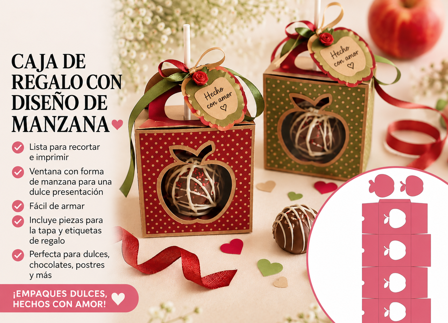 Caja Manzana Mágica para Regalos